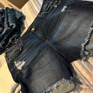Silver jeans shorts